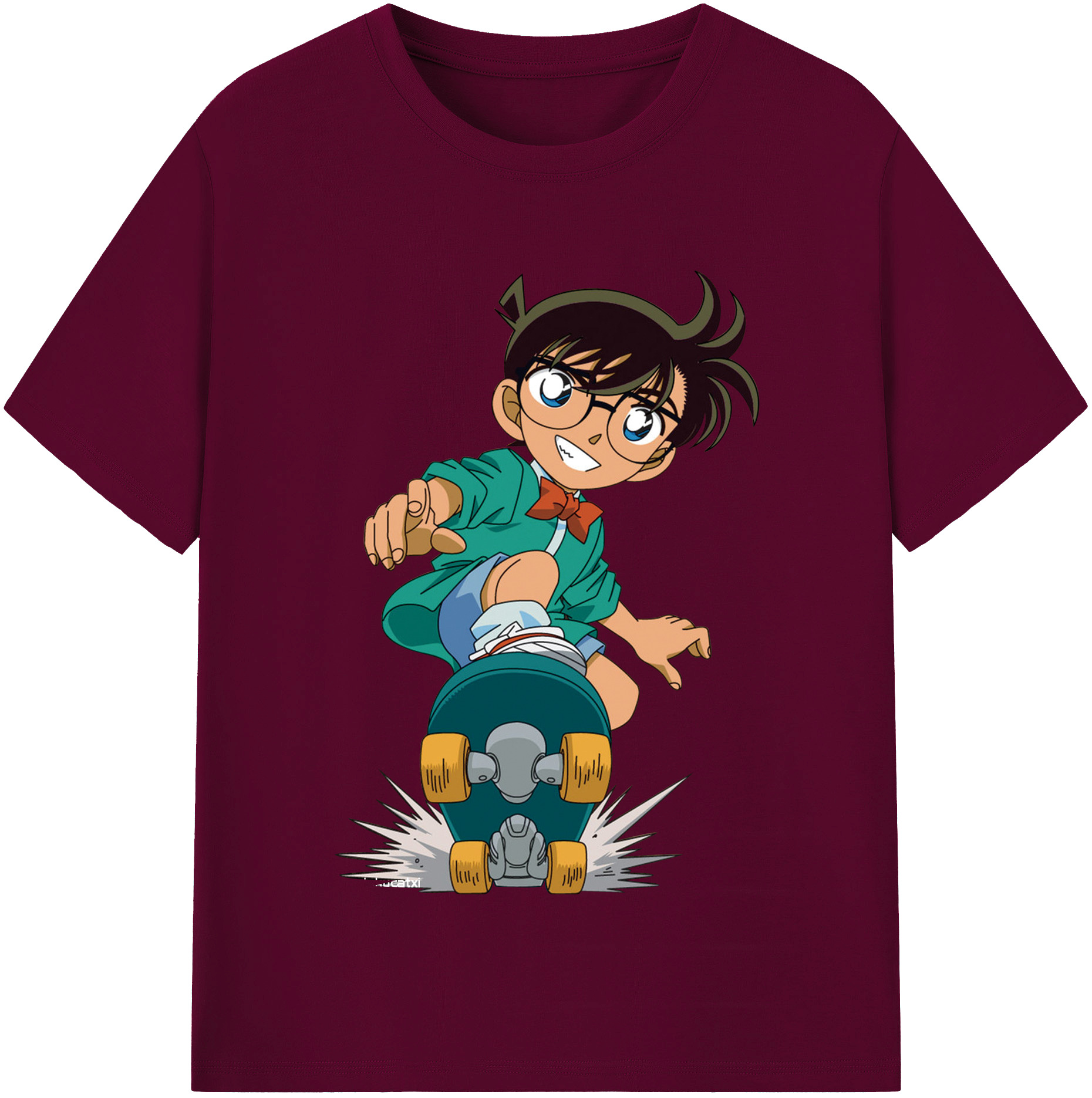 （画像用） 名探偵コナン 江戸川 コナン Detective Conan Conan Edogawa レディースカジュアルプリントTシャツ（綿100％）